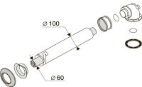 Коаксиальный дымоход PROTHERM 60/100 мм, L = 750 мм