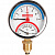 Термоманометр радиальный ROMMER с запорным клапаном 80 мм, 1/2", 6 бар